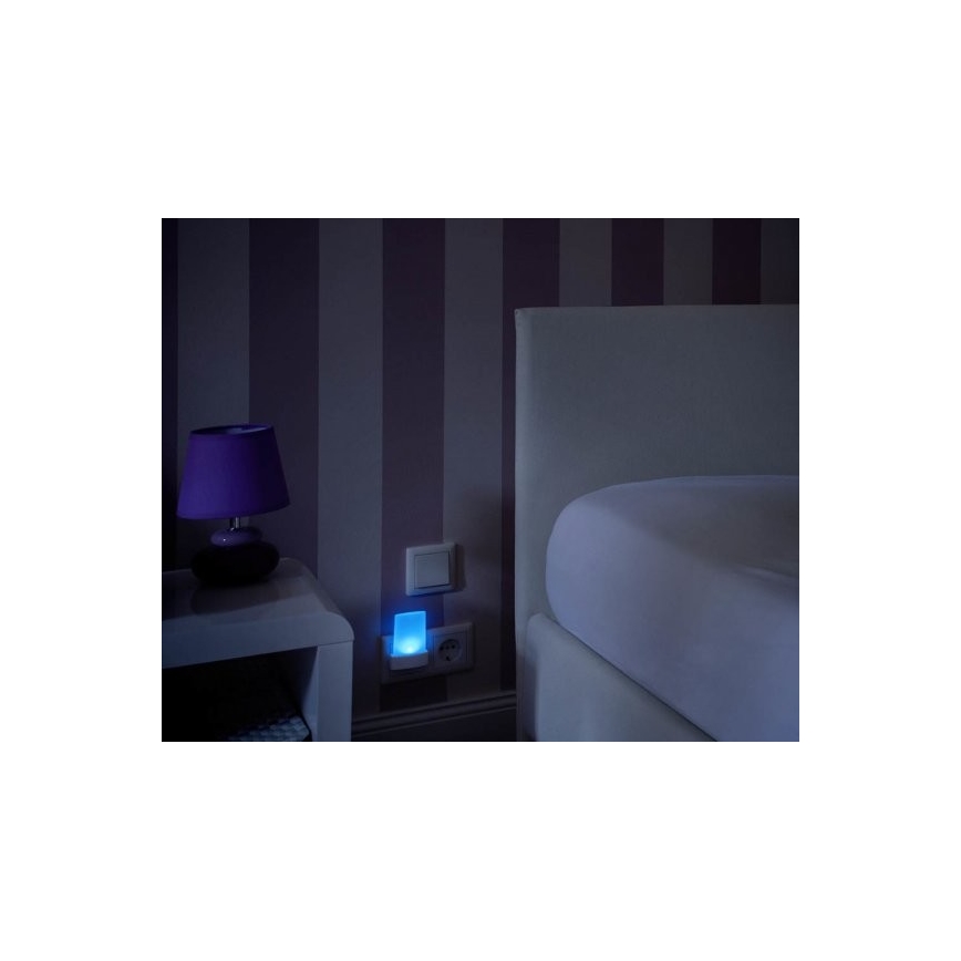 Ledvance - LED RGB Nachtlamp met sensor LUNETTA LED/0,28W/230V