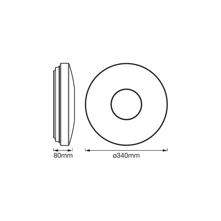 Ledvance - LED RGB Plafondlamp dimbaar SMART+ KITE LED/18W/230V Wi-Fi