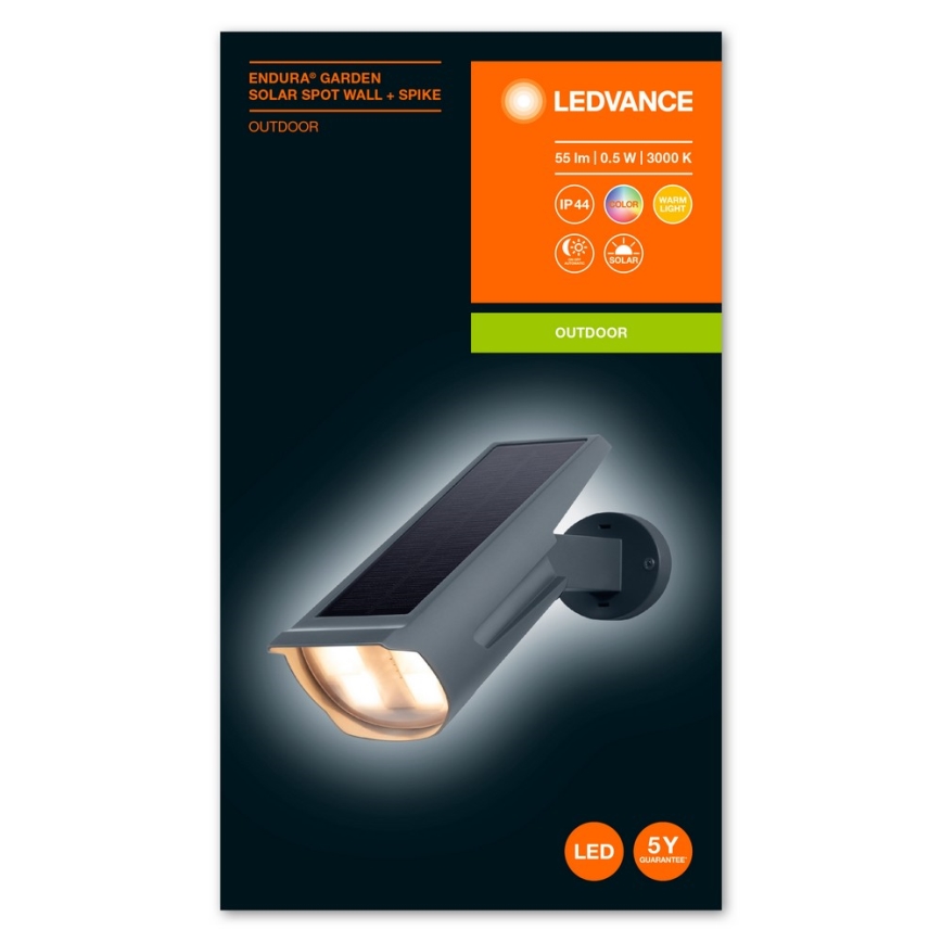 Ledvance - LED RGB Solarverlichting ENDURA LED/0,5W/3,6V 1200 mAh IP44