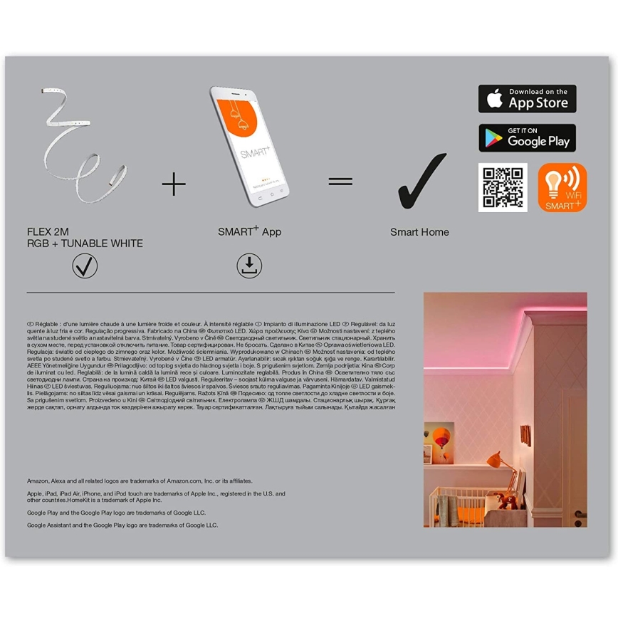 Ledvance - LED RGB+TW Strip dimbaar SMART+ FLEX 2m LED/8,5W/230V Wi-Fi