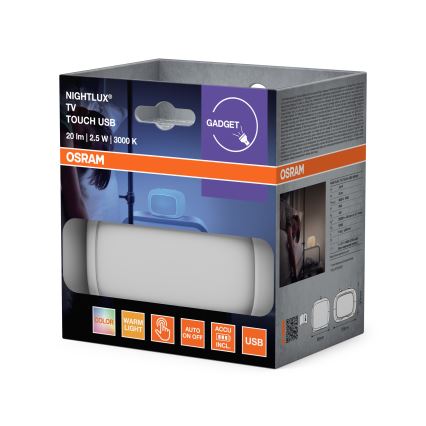 Ledvance - LED RGBW aanraakbaar nachtlampje voor kinderen TOUCH LED/2,5W/5V