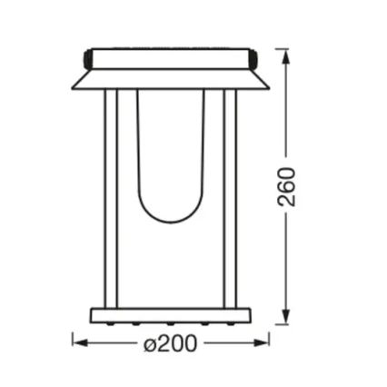 Ledvance - LED RGBW Dimbare lamp op zonne-energie SMART+ TABLE LED/3W/3,7V 2200 mAh IP44