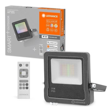 Ledvance - LED RGBW schijnwerper FLOODLIGHT LED/20W/230V 3000K IP65 Wi-Fi + afstandsbediening