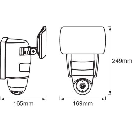 Ledvance - LED Schijnwerper met sensor en camera SMART+ LED/24W/230V IP44 Wi-Fi