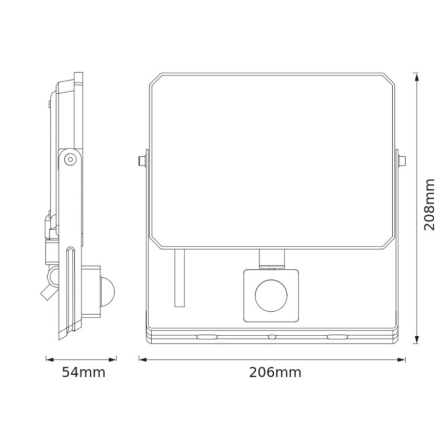 Ledvance - LED-schijnwerper met bewegings- en schemersensor FLOODLIGHT LED/50W/230V 3000K IP65