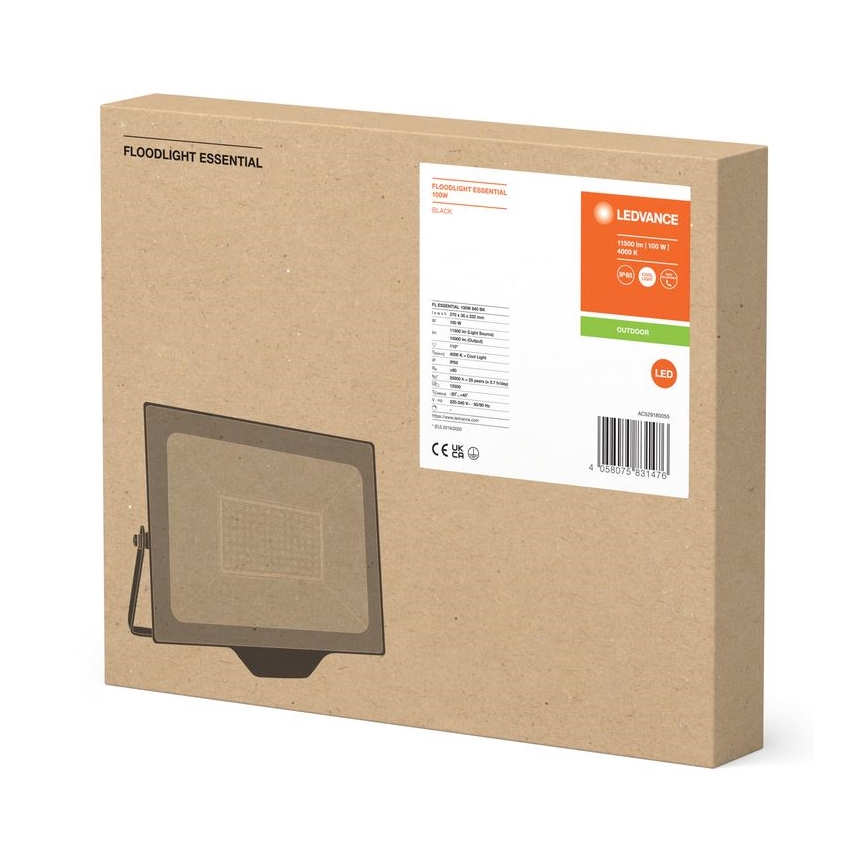 Ledvance - LED Schijnwerper voor buiten FLOODLIGHT ESSENTIAL LED/100W/230V IP65