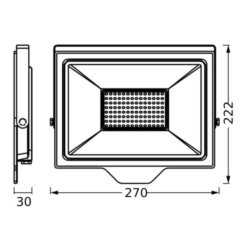 Ledvance - LED Schijnwerper voor buiten FLOODLIGHT ESSENTIAL LED/100W/230V IP65