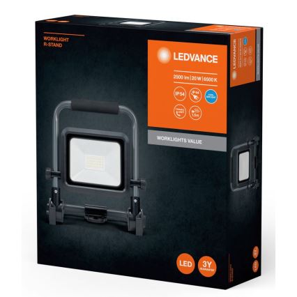 Ledvance - LED Schijnwerper voor buiten WORKLIGHT R-STAND LED/20W/230V 6500K IP54