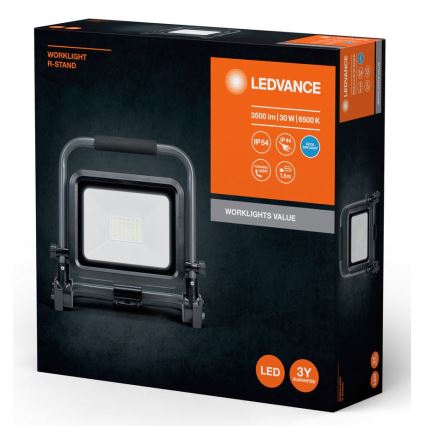 Ledvance - LED Schijnwerper voor buiten WORKLIGHT R-STAND LED/30W/230V 6500K IP54