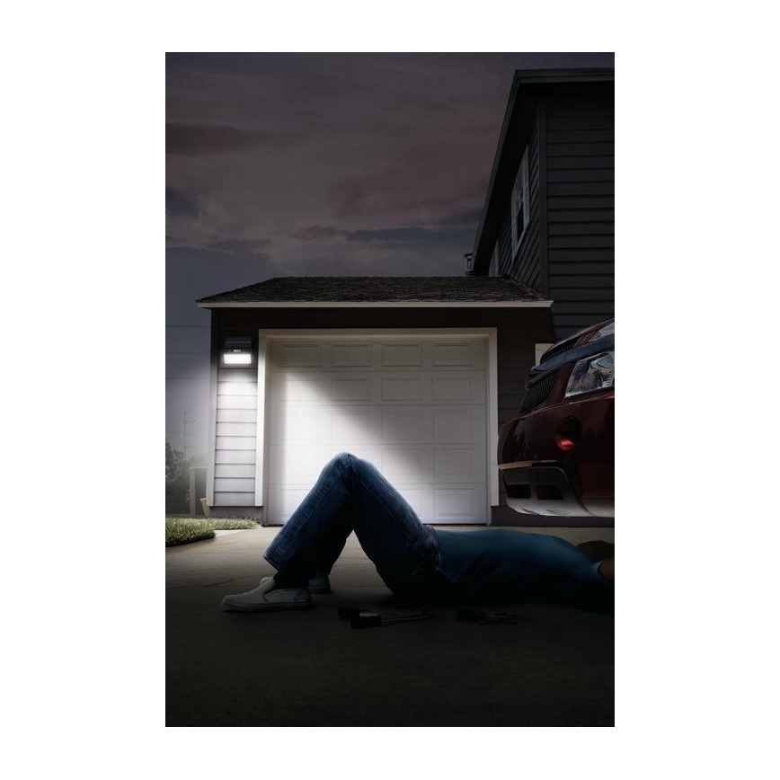 Ledvance - LED Buiten zonne- wand Schijnwerper met sensor FLOOD LED/2,9W/3,7V 2600 mAh IP44