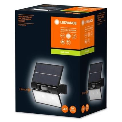 Ledvance - LED Buiten zonne- wand Schijnwerper met sensor FLOOD LED/2,9W/3,7V 2600 mAh IP44