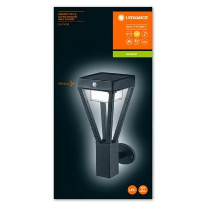 Ledvance - LED Solar wandlamp met sensor BOUQUET LED/6W/3,7V 2200 mAh IP44