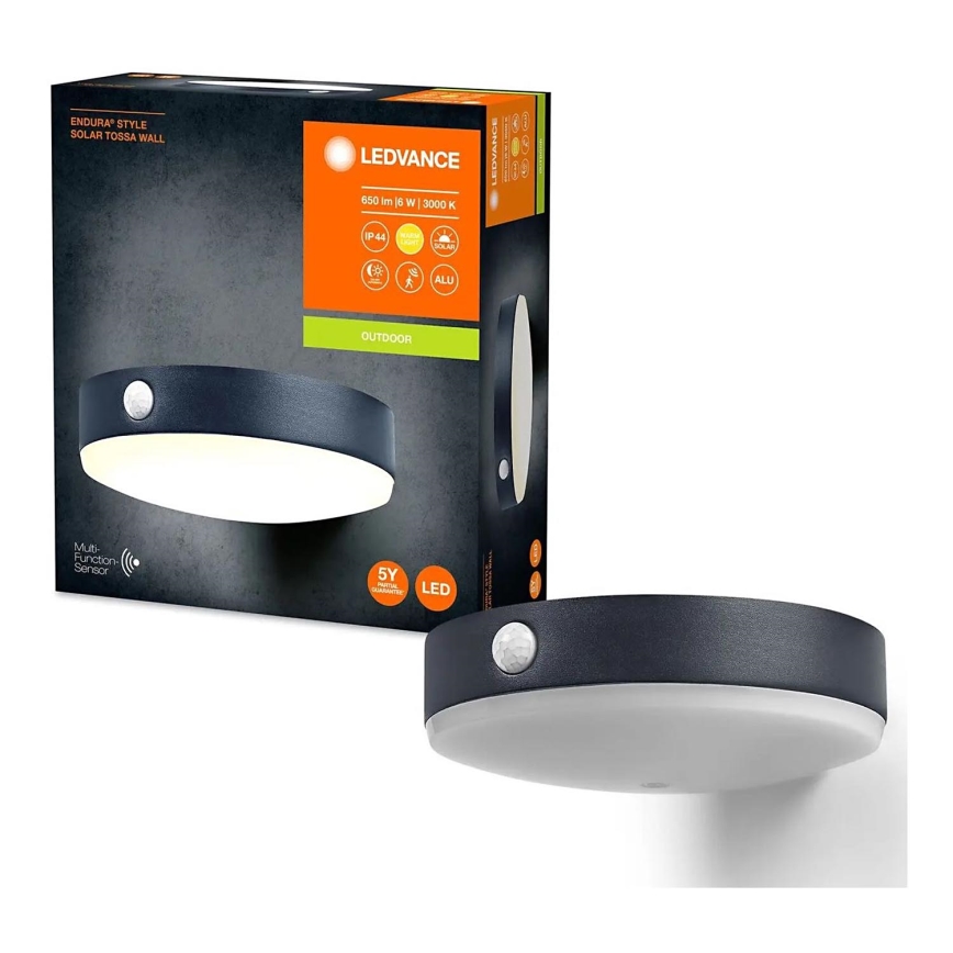 Ledvance - LED Solar wandlamp met sensor ENDURA STYLE LED/6W/3,7V 1420 mAh IP44