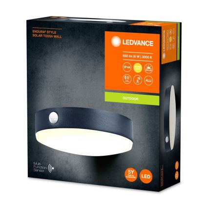 Ledvance - LED Solar wandlamp met sensor ENDURA STYLE LED/6W/3,7V 1420 mAh IP44