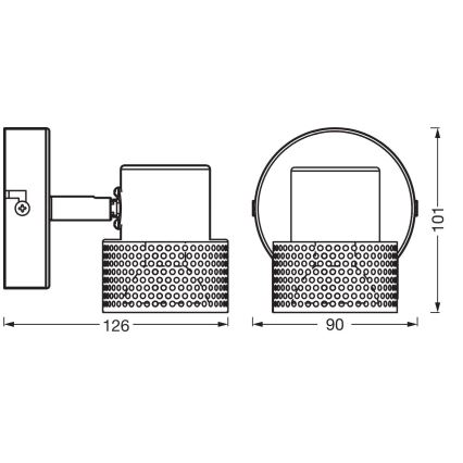 Ledvance - LED Spot DECOR CORK 1xGU10/3,4W/230V