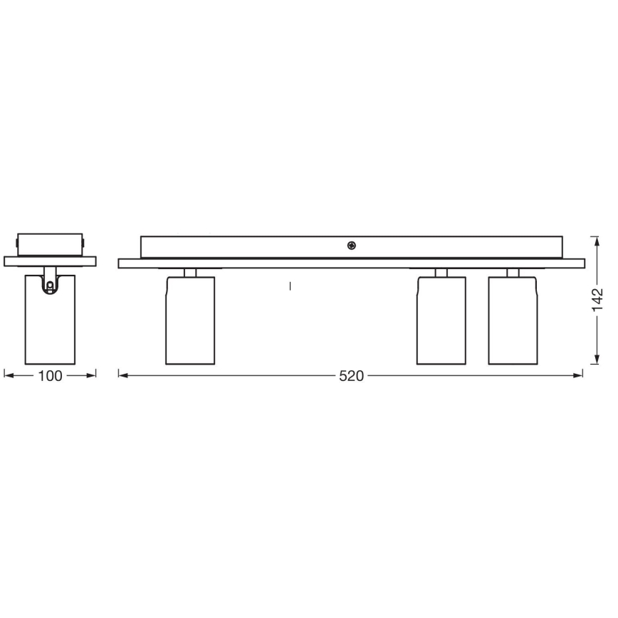 Ledvance - LED spot DECOR MERCURY 3xGU10/3,4W/230V