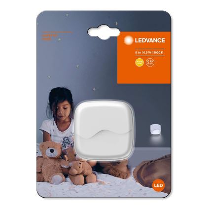 Ledvance - LED Stekker-nachtlamp met sensor LUNETTA LED/0,5W/230V 3000K