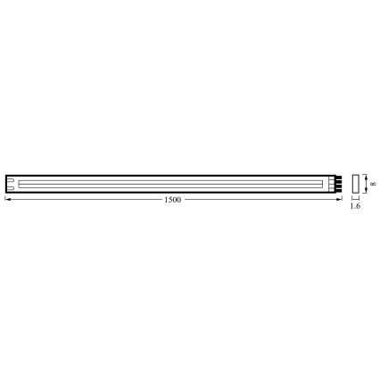 Ledvance - LED Strip FLEX COB 1,5m LED/7,5W/230V