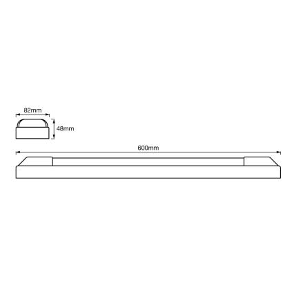 Ledvance - LED TL licht POWER BATTEN 2x LED / 12W / 230V 4000K