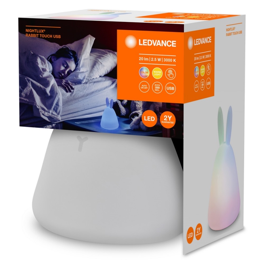 Ledvance - LED Touch kinder nacht klein lampje TOUCH LED/2,5W/5V 1200 mAh