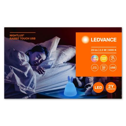 Ledvance - LED Touch kinder nacht klein lampje TOUCH LED/2,5W/5V 1200 mAh