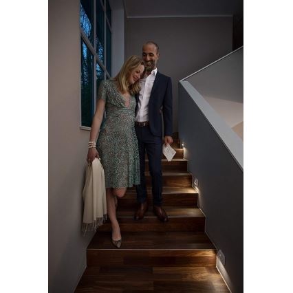 Ledvance - LED Trapverlichting met sensor NIGHTLUX LED/0,25W/3×AAA IP54