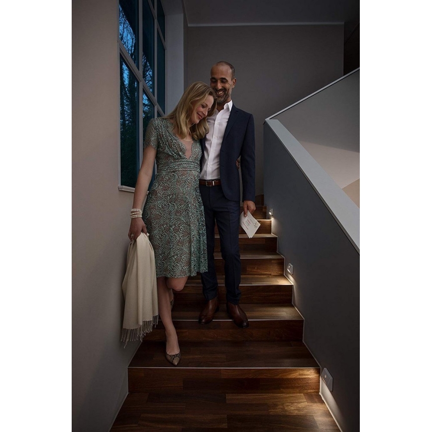 Ledvance - LED Trapverlichting met sensor NIGHTLUX LED/0,25W/3×AAA IP54