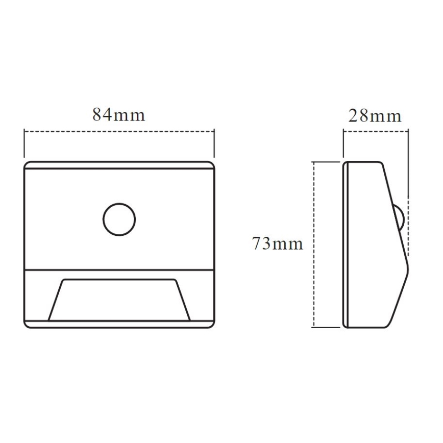 Ledvance - LED Trapverlichting met sensor NIGHTLUX LED/0,25W/3×AAA IP54