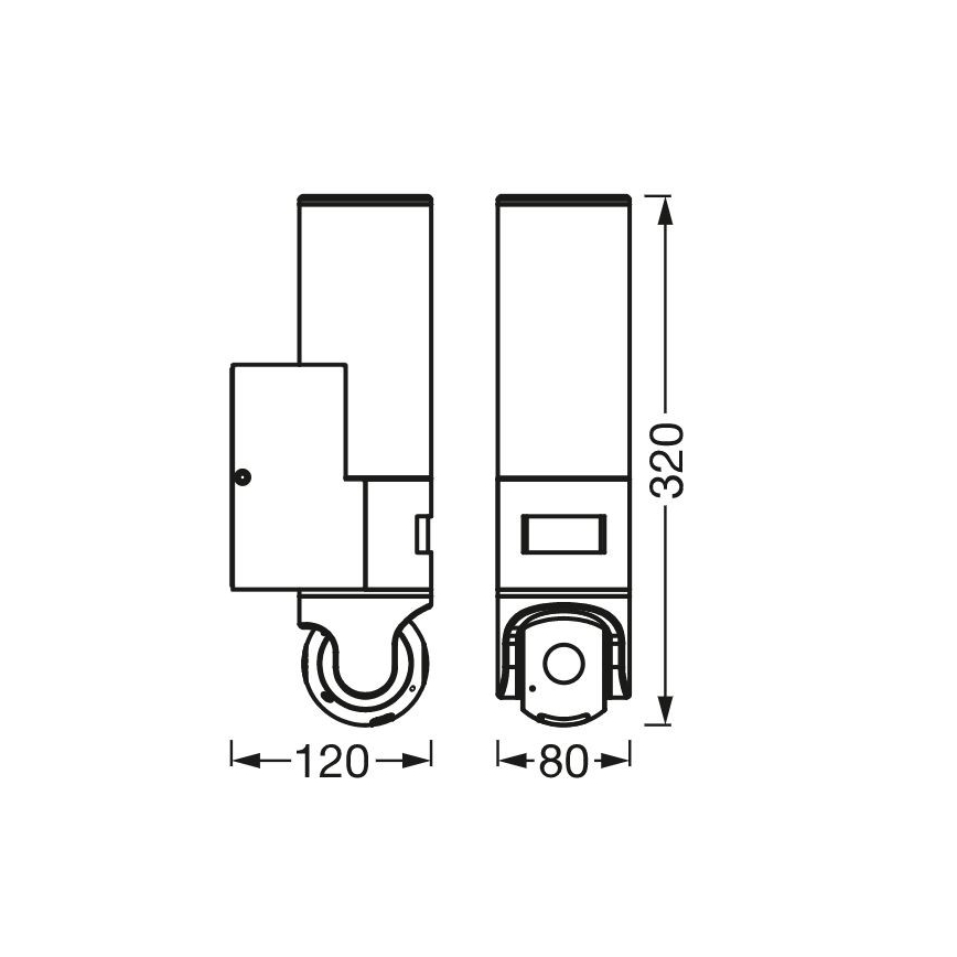 Ledvance - LED wand verlichting met een sensor en a camera SMART+ LED/16W/230V Wi-Fi IP44
