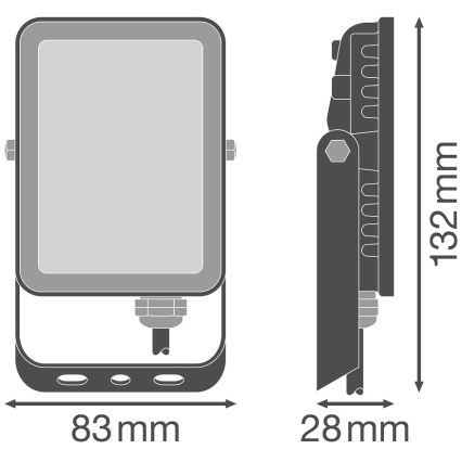 Ledvance - LED Wand Schijnwerper voor Buiten FLOODLIGHT LED/10W/230V 4000K IP65