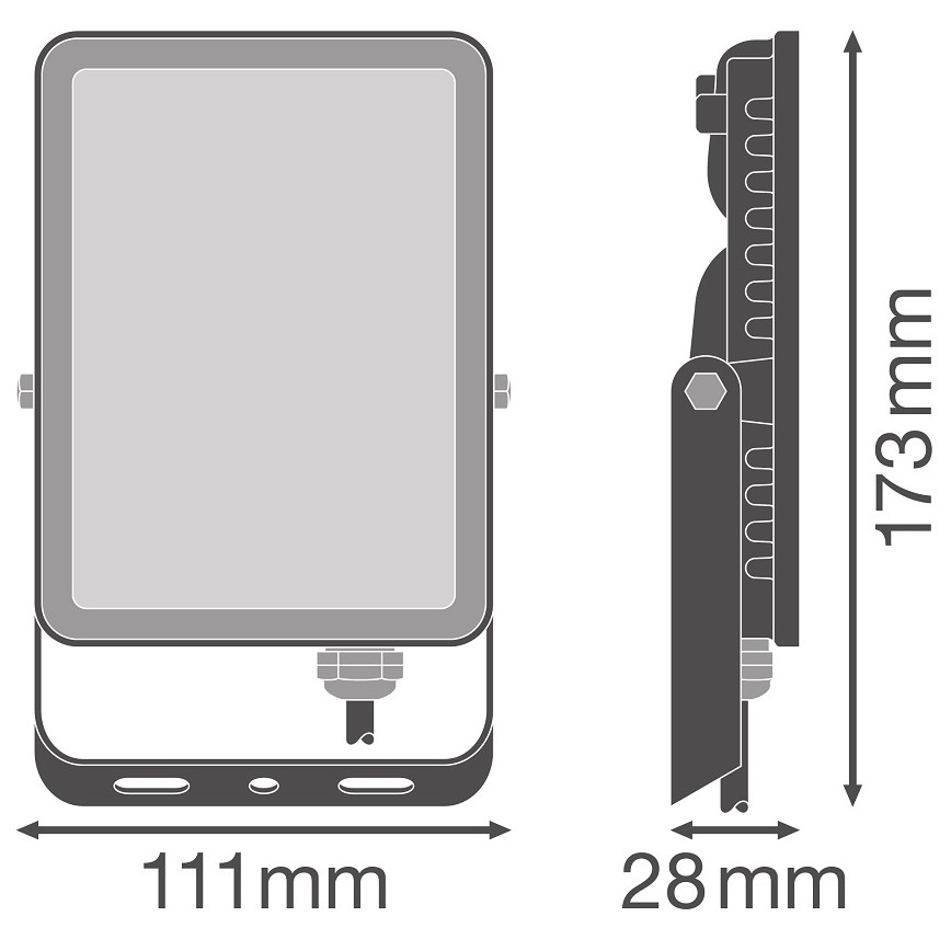 Ledvance - LED Wand Schijnwerper voor Buiten FLOODLIGHT LED/20W/230V 4000K IP65