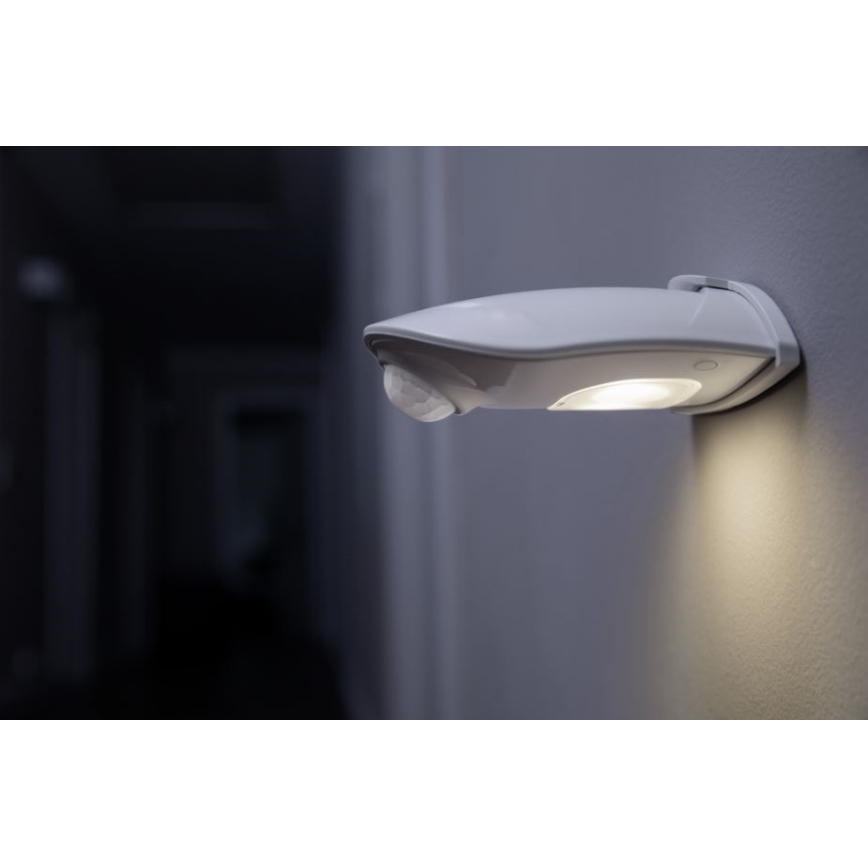 Ledvance - LED Wandlamp voor buiten met sensor DOORLED LED/1W/3xAA IP54