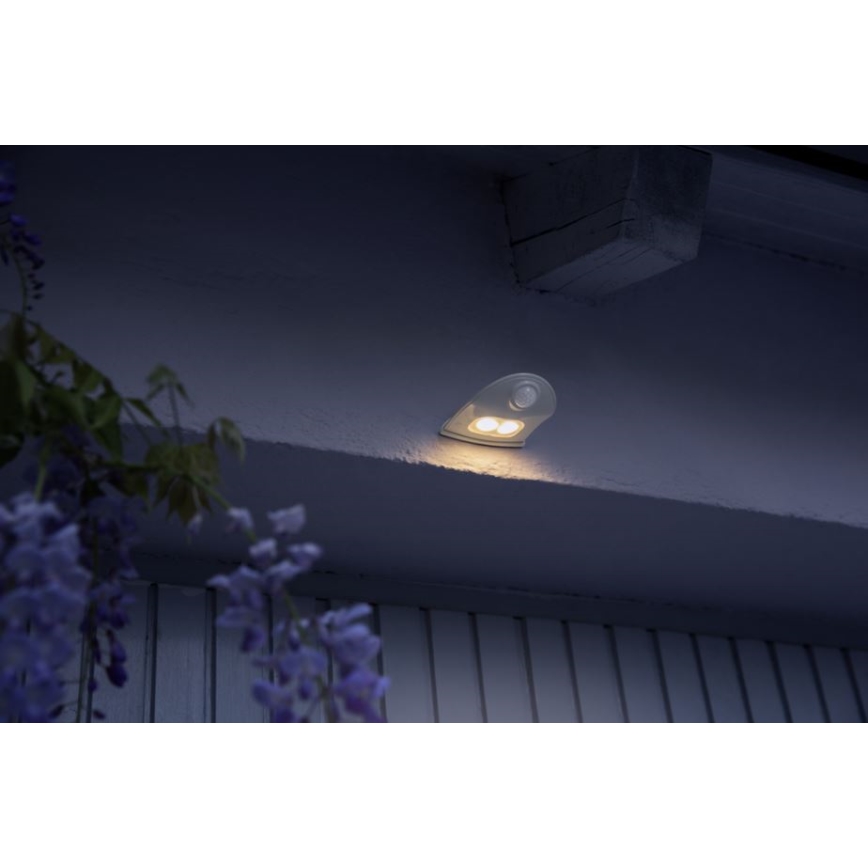 Ledvance - LED Wandlamp voor buiten met sensor DOORLED LED/1W/3xAA IP54