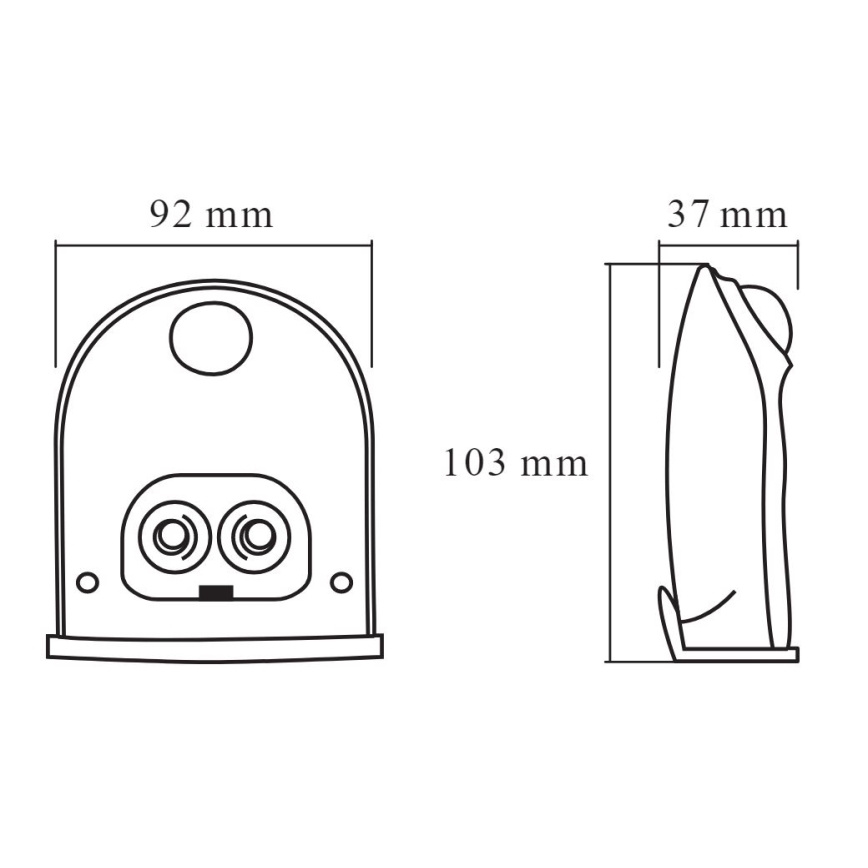 Ledvance - LED Wandlamp voor buiten met sensor DOORLED LED/1W/3xAA IP54