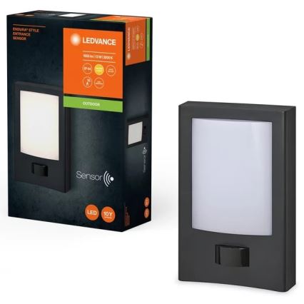 Ledvance - LED Wandlamp voor buiten met sensor ENDURA STYLE LED/13W/230V IP44