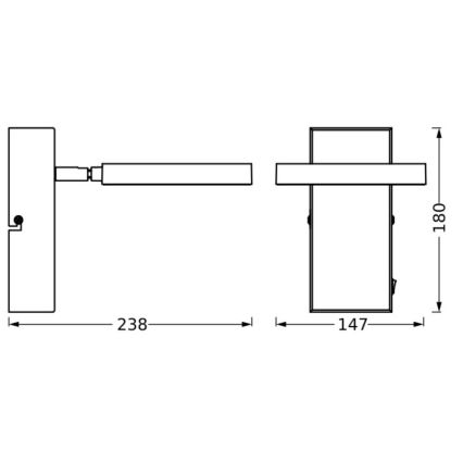 Ledvance - LED Wandspot DECOR SATURN LED/11W/230V 3000/4200/6500K