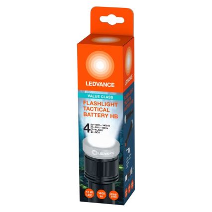 Ledvance - LED Zaklamp FLASHLIGHT LED/15W/6xAAA IP65