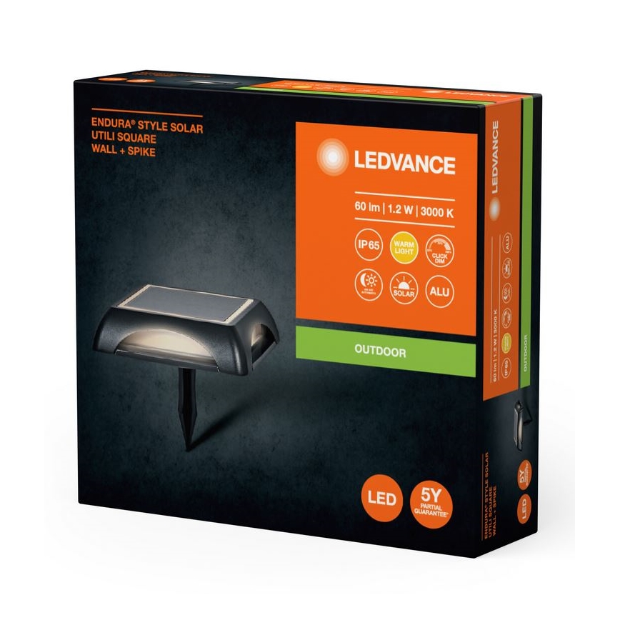 Ledvance - LED Dimbare zonne-energie lamp ENDURA STYLE SOLAR LED/1,2W/3,7V 2000 mAh IP65