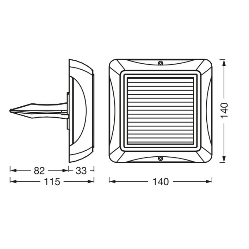 Ledvance - LED Dimbare zonne-energie lamp ENDURA STYLE SOLAR LED/1,2W/3,7V 2000 mAh IP65