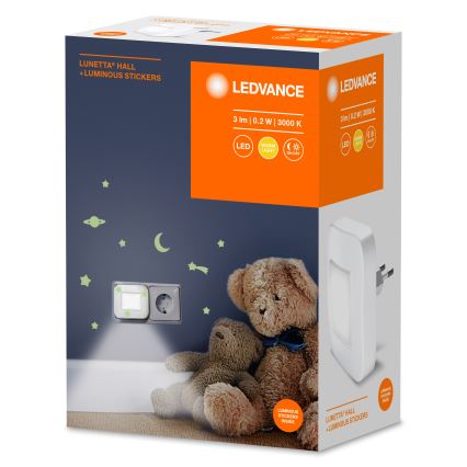 Ledvance - LUNETTA LED-nachtlampje met schemersensor LED/0,2W/230V