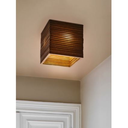 Ledvance - Plafondlamp DECOR CARDBOARD 1xE27/15W/230V 25x25 cm