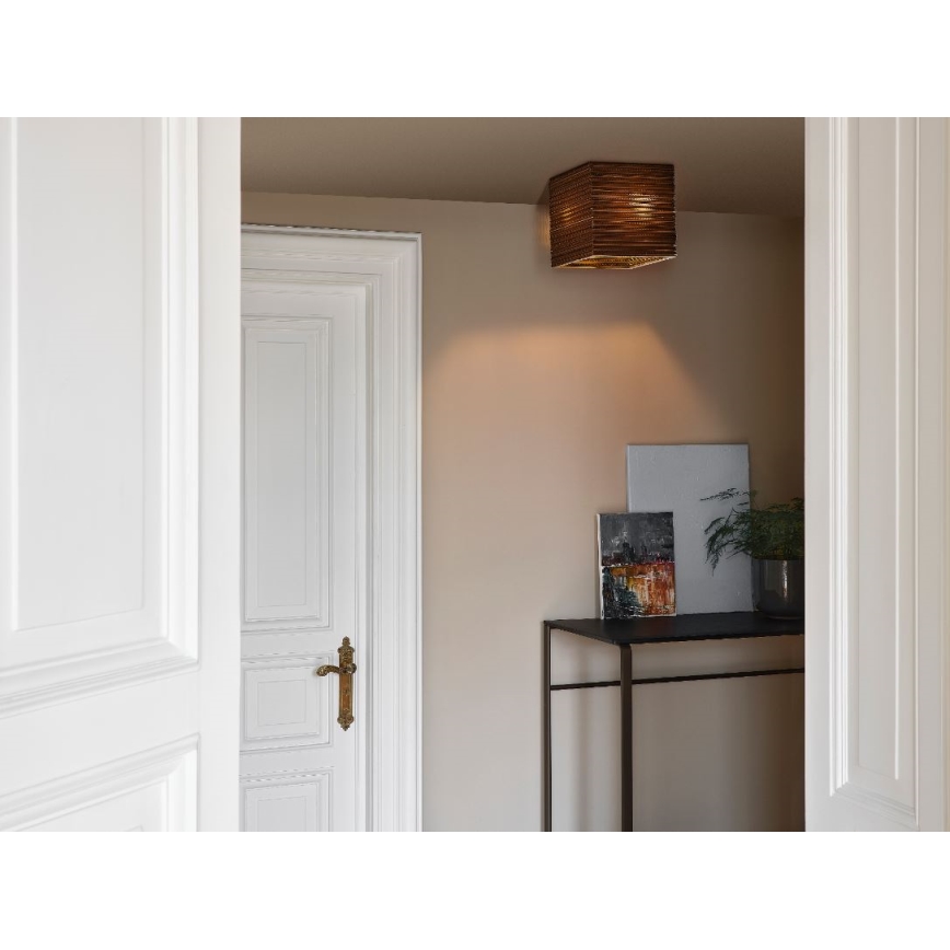 Ledvance - Plafondlamp DECOR CARDBOARD 1xE27/15W/230V 25x25 cm