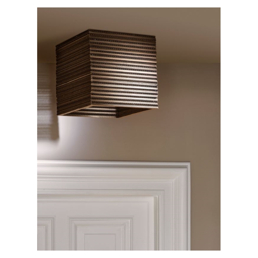 Ledvance - Plafondlamp DECOR CARDBOARD 1xE27/15W/230V 25x25 cm