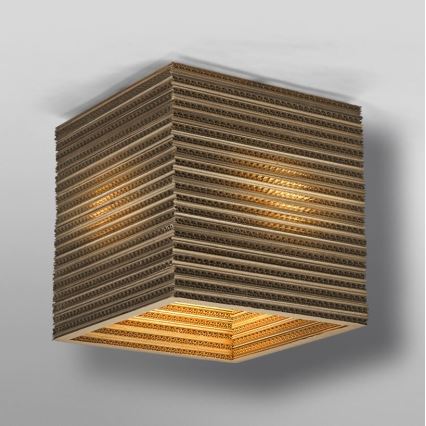 Ledvance - Plafondlamp DECOR CARDBOARD 1xE27/15W/230V 25x25 cm