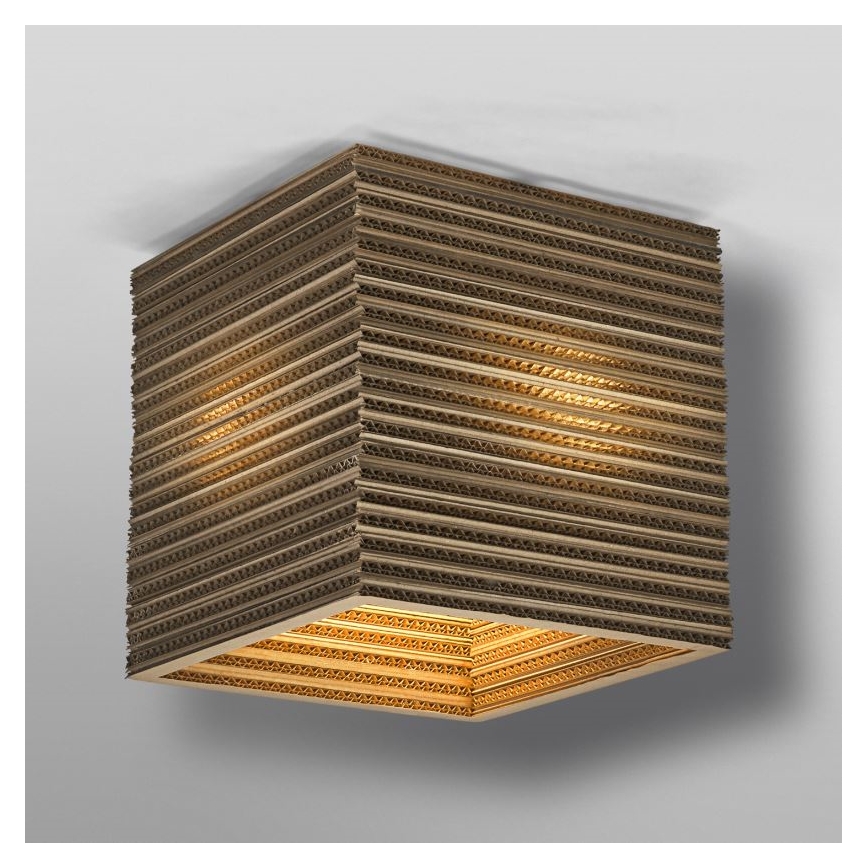 Ledvance - Plafondlamp DECOR CARDBOARD 1xE27/15W/230V 25x25 cm