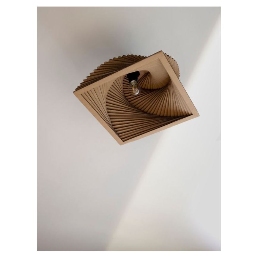Ledvance - Plafondlamp DECOR CARDBOARD 1xE27/15W/230V 40x40 cm