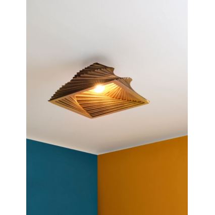 Ledvance - Plafondlamp DECOR CARDBOARD 1xE27/15W/230V 40x40 cm