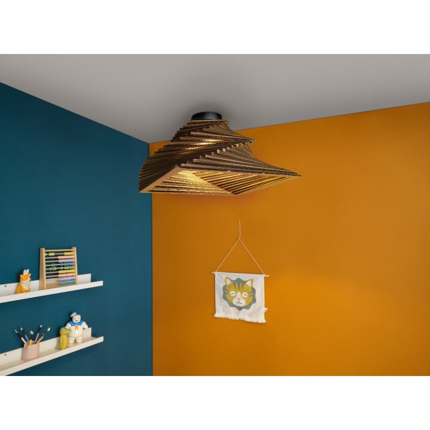 Ledvance - Plafondlamp DECOR CARDBOARD 1xE27/15W/230V 40x40 cm