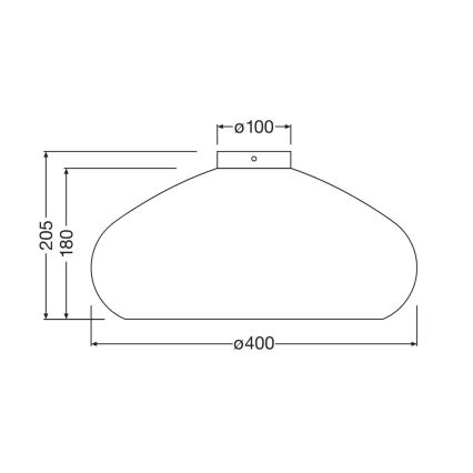 Ledvance - Plafondlamp DECOR CARDBOARD 1xE27/15W/230V diameter 40 cm