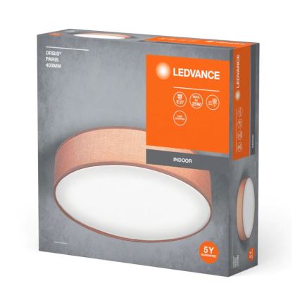 Ledvance - Plafondlamp ORBIS PARIJS 2xE27/25W/230V bruin